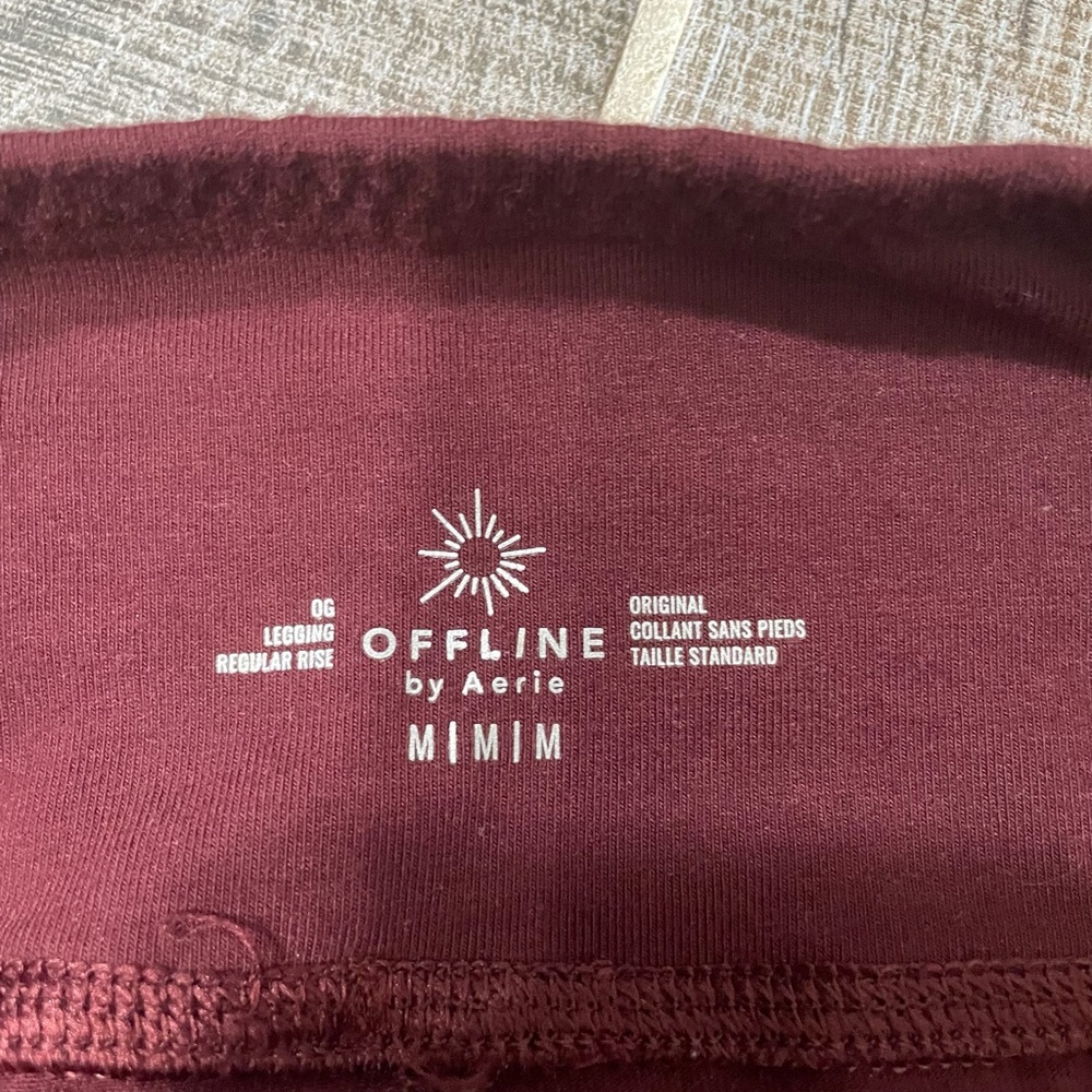 Maroon Aerie Leggings